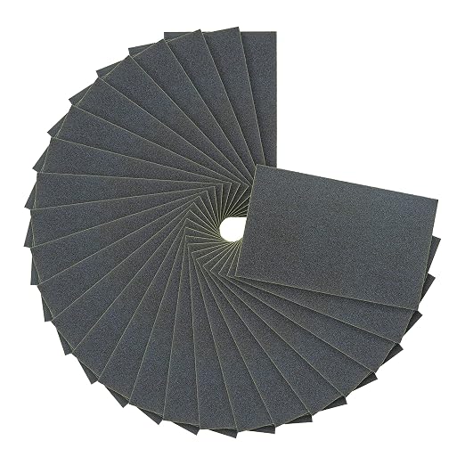 Dura-Gold Premium 80 Grit Wet or Dry Sandpaper Sheets, 5-1/2" x 9", Box of 15 - Image 2