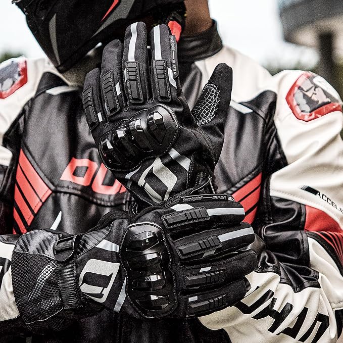 Motorcycle Gloves, Waterproof, Touch Screen, Men's Winter Gloves, Snowmobile - Image 7