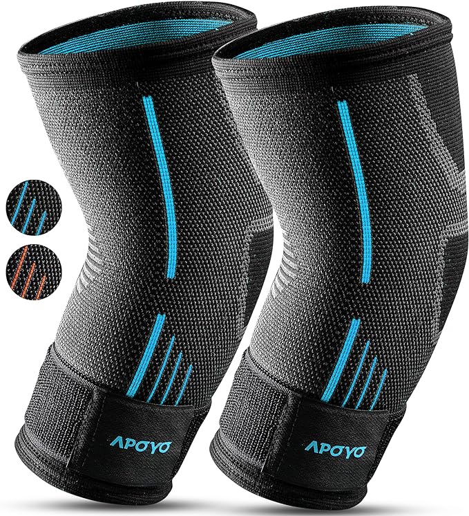 APOYO Elbow Brace for Tendonitis and Tennis Elbow, Compression Sleeve for by APOYO