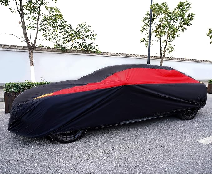 MORNYRAY Car Cover Waterproof All Weather Windproof Snowproof UV Protection - Image 7