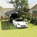 13x26.5 FT Metal Carport, Heavy Duty Car Port Canopy by ANTSKU